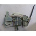 WWW Military tool belt MKII containing tools and Bayonet