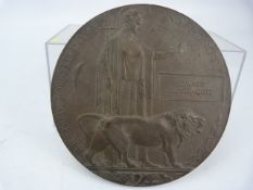 Death Plaque: Edward Oliver Goss,