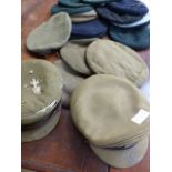 MILITARIA - Collection of military flat caps