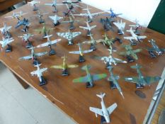 A quantity ofunboxed Diecast Aircraft Models approx 35 including B-29, SR-71, A-10, B-52, Vulcan,
