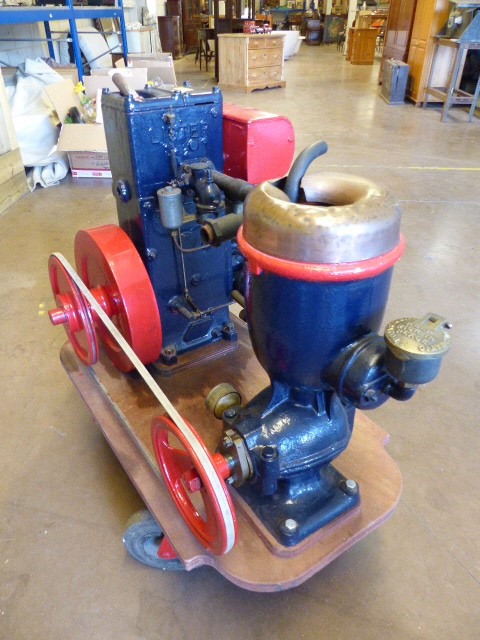 'The Lister' Stationary Engine with compressor. - Image 3 of 6