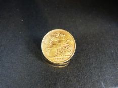 Half Gold Sovereign Edward VII 1908