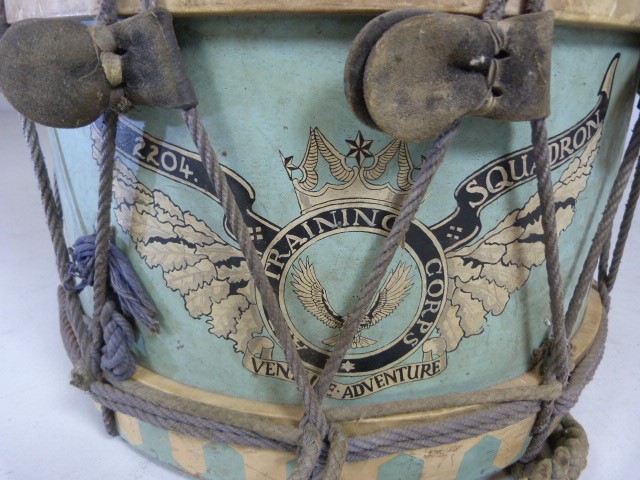 Military 2204 Air Training Corps Squadron side drum. - Image 2 of 5