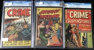 Two CGC graded golden age comics: Charlton Comics Crime and Justice #21 (11/54) grade 7.0; Best