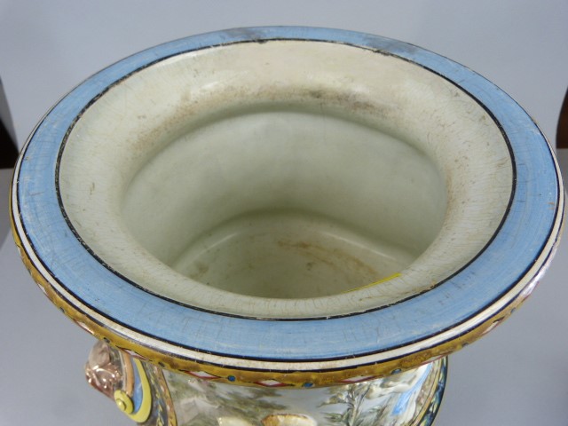 German Pottery Jardiniere decorated with panels (TBC) - Image 3 of 6