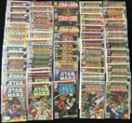 Quantity of Marvel sci-fi related comics: 35 x Star Wars; 28 x Battlestar Galactica; 2 x Star