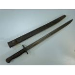 British WW1 Military 1907 Sanderson bayonet and Scabbard 43cm