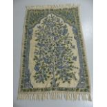 Kashmiri hand stiched pictorial wool chain 116 x 70