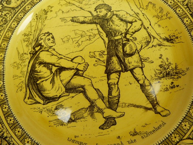 Wedgwood Ivanhoe plate - Wamba and Gurth the Swineherd approx diameter - 26cm - Image 2 of 3