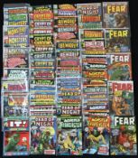 Quantity of Marvel horror related comics, includes: The Monster of Frankenstein #1; The Chamber of