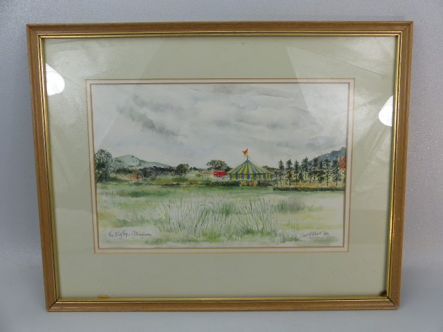Watercolour by Carol Fisher 1986 'The Big Top' Gillingham/