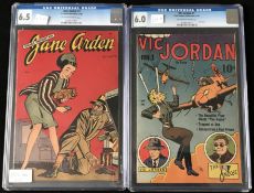 Two CGC graded golden age comics: St.John Publication Jane Arden #1 (3/48) grade 6.5; Civil