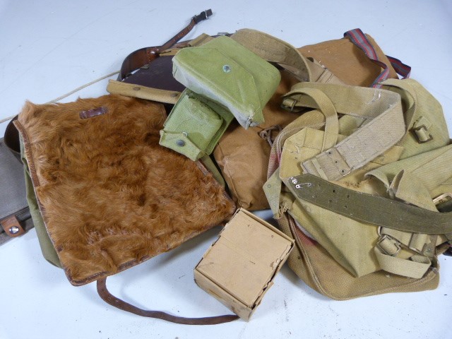 Selection of military kit bags