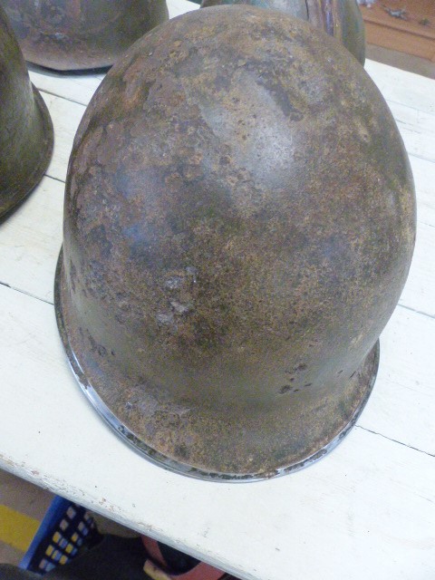 MILITARIA - Four military helmets - Image 2 of 5