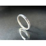 Eternity ring: A 18ct white gold Diamond FULL Eternity ring of approx 70pts