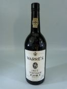 Warre's Bottle of vintage port 1977