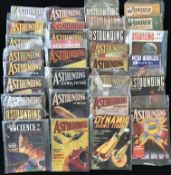 Quantity of pulp sci fi magazines c.1930’s-’50s, includes Dynamic Science Stories, Astounding