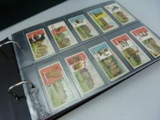 10 sets of cigarette cards in album