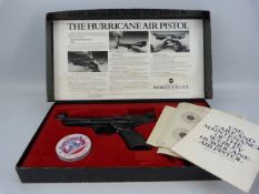 Weobley air pistol 'Hurricane .177. in original box