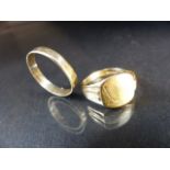 Two 9ct Rings - Weight approx 6.4g
