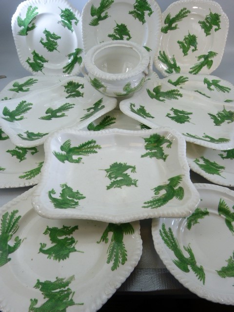 Collection of Green dragon and phoenix china