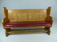 Vintage Pine pew with ends