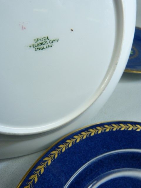 Set of Six Spode side plates Gilded and handpainted over Transfer - Image 4 of 4