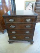 Small antique chest of four drawers