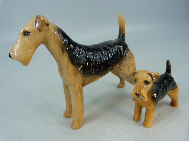 Beswick Ceramic dogs to include CH Cast iron Monarch and one other terrier - Image 2 of 4