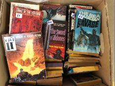 Large quantity of science fiction and other paperback books by Bantam and others. (100+)