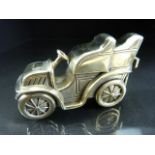 Brass vesta case in the form of a vintage car