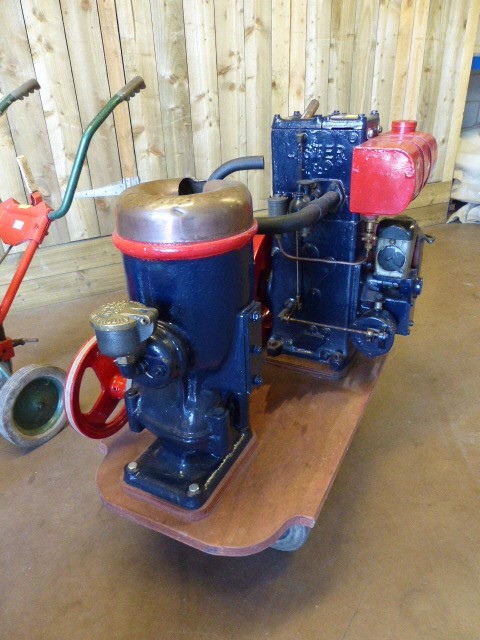 'The Lister' Stationary Engine with compressor. - Image 2 of 6