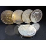 Five commemorative coins