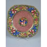 1920's Minton Rotique plate - Gilded and handpainted over transfer approx size 22cm.