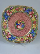 1920's Minton Rotique plate - Gilded and handpainted over transfer approx size 22cm.