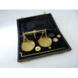 Boxed set of jewellers scales