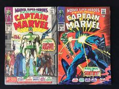 Marvel Super-Heroes Featuring Captain Marvel #12 Dec. 1967 (1st appearance of Captain Marvel) and #