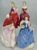 Four Royal Doulton ladies