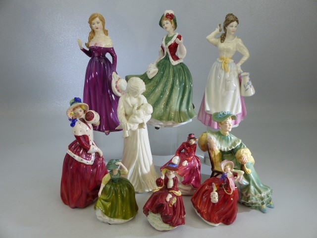 Royal Doulton ladies to include Christmas 2000 4242, Autumn Breezes 2176, Melissa 3885, Ascot