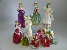 Royal Doulton ladies to include Christmas 2000 4242, Autumn Breezes 2176, Melissa 3885, Ascot