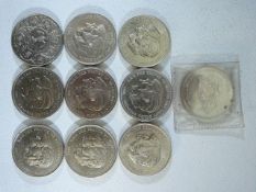 Selection of Lady Diana and Prince of Wales coins along with Bailiwick of Guernsey 25pence.