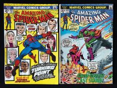 Marvel The Amazing Spider-Man comic, issues: #121 June 1973 featuring the death of Gwen Stacy; #