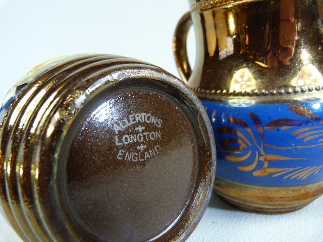 Victorian copper lustre jugs of varying sizes. (6) - Image 5 of 5