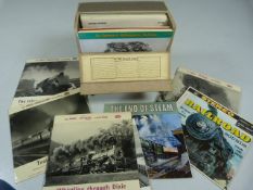Selection of vintage steam train records