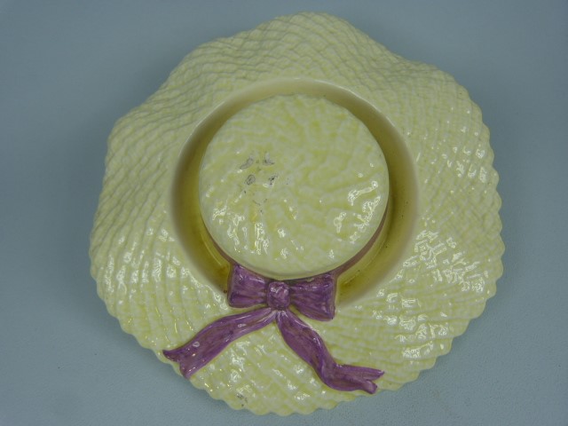 1970's Pottery wall hanging in the form of a sun hat