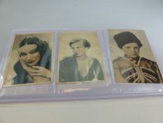 Selection of film star postcards