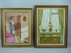 Colin Allbrook - two oils of still lifes dated 1985 and 1983.