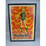 Barbarella framed poster.