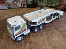 Large model of a car transporter