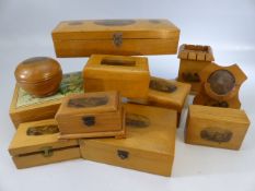 Large selection of Mauchline ware